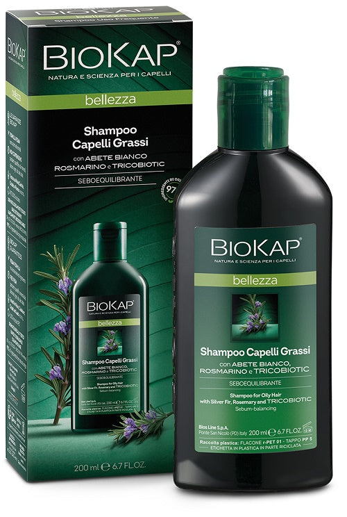 Biokap bellezza shampoo capelli grassi con tricobiotic 200 ml