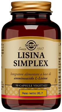 Lisina simplex 50 capsule vegetali