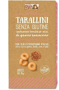 Puglia sapori tarallini grano saraceno 6 buste 30 g