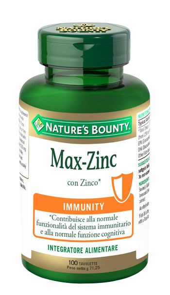 Max zinc 100 comprimidos