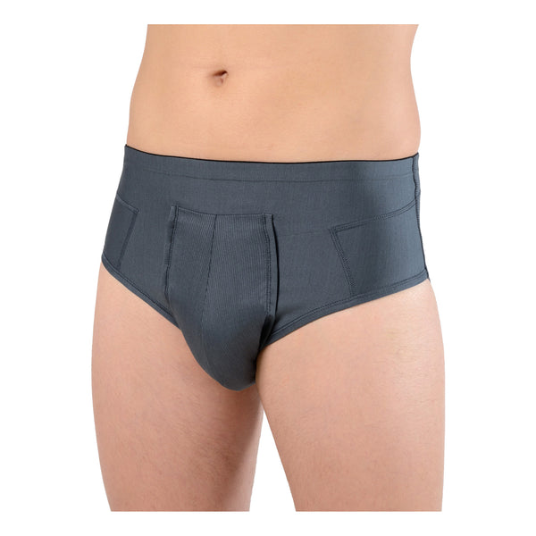 Orione 515 open hernia belt for men with anthracite cotton pads 6