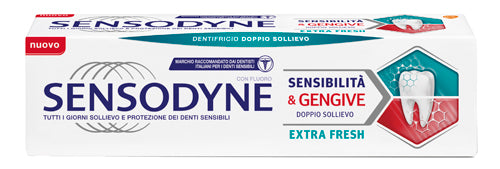 Sensodyne repara y protege la pasta de dientes extra fresca con acción desensibilizante