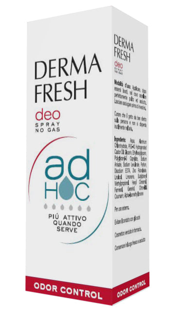 Dermafresh deo spray no gas ad hoc odor control deodorant 100 ml