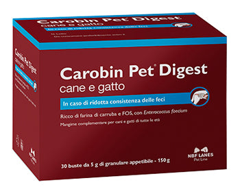 Carobin pet digest granular 30 sachets of 5 g