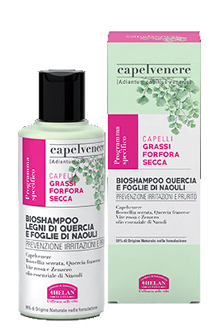 HELAN - Capelvenere bioshampoo ai legni di quercia e foglie di naouli 200 ml