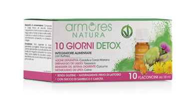 Armores natura 10 giorni detox 10 flaconcini da 10 ml