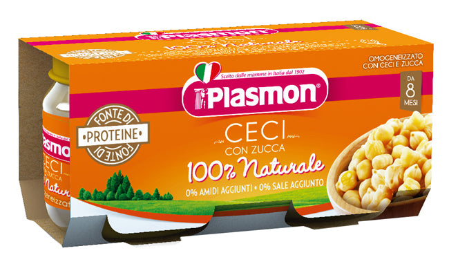 Plasmon omogeneizzato ceci/zucca 2 x 80 g