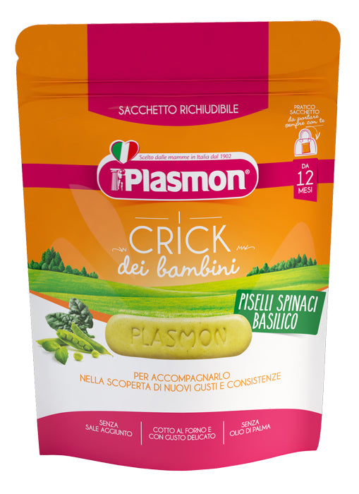 Plasmon crick spinaci e piselli 100 g