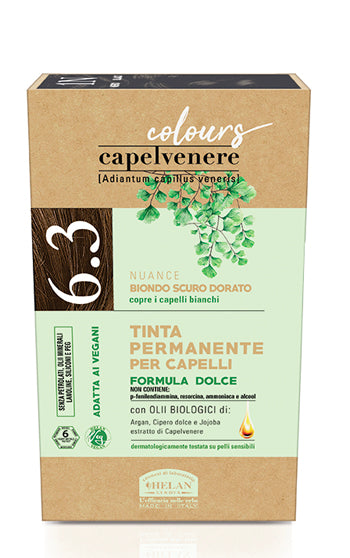 HELAN - Capelvenere - Colours tinta capelli 6,3n biondo scuro dorato