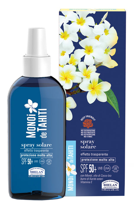 HELAN - Monoi de tahiti spray solare effetto trasparente spf50+ 150 ml