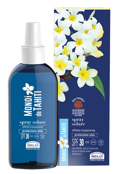 HELAN - Monoi de tahiti spray solare effetto trasparente spf30 150 ml