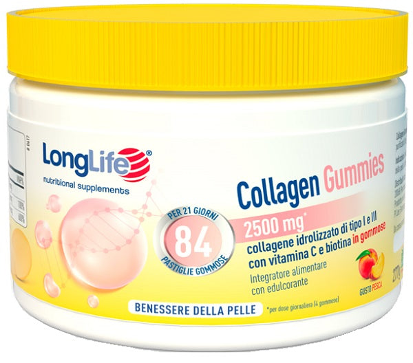 Gomitas de colágeno Longlife 625mg 84 gomitas