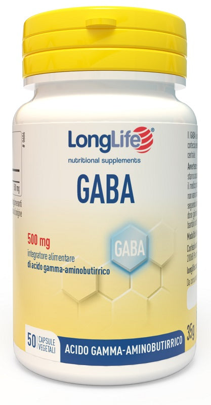 Longlife gaba 500mg 50 capsules