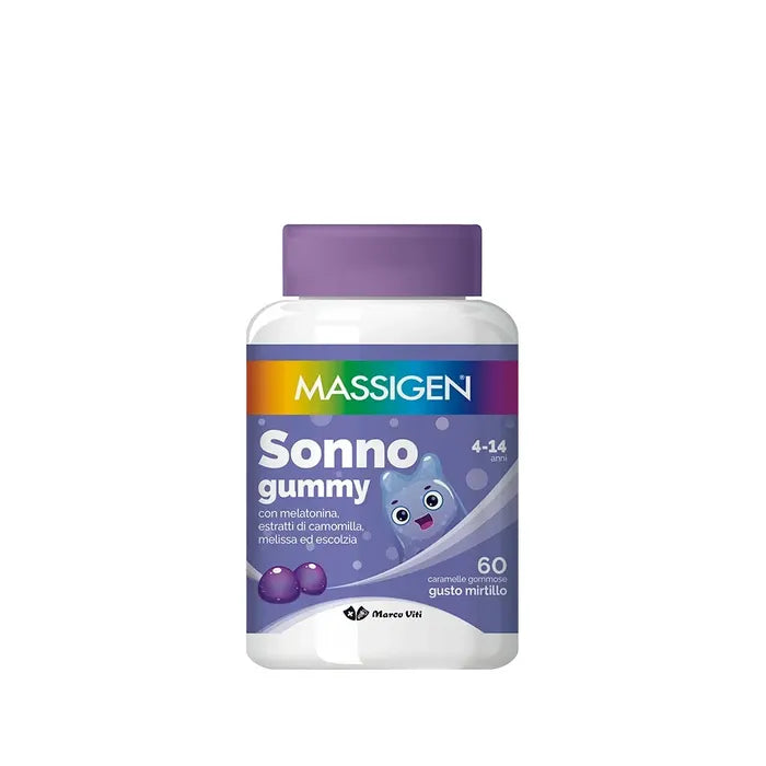 Massigen Sonno Gummy - Integratore sonno bambini - 60 Caramelle Gommose