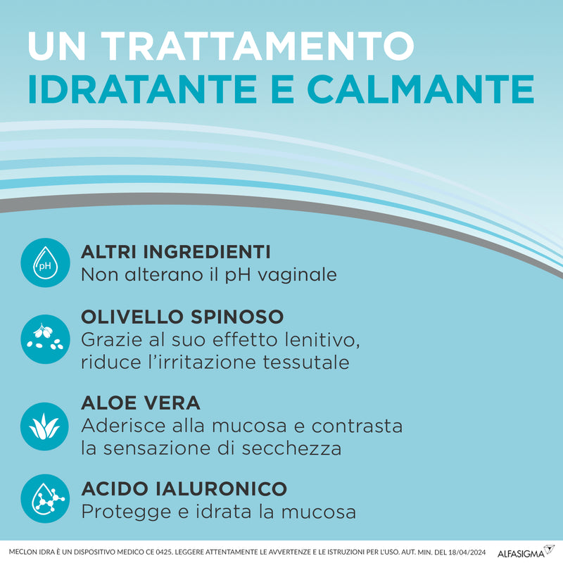 MECLON - Idra Emulgel Idratante per Secchezza Vaginale - 7 Monodose