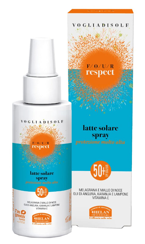 HELAN - Voglia di Sole - four respect latte solare spray spf50 viso e corpo 100 ml