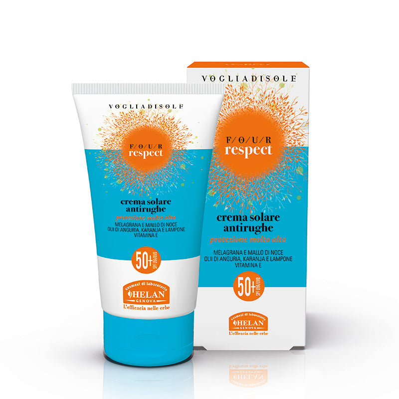 Vogliadisole four respect crema solare antirughe spf50+ 50 ml