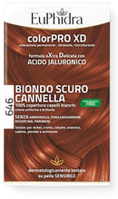 Euphidra colorpro gel colorante capelli xd 646 cannella 50 ml in flacone + attivante + balsamo + guanti
