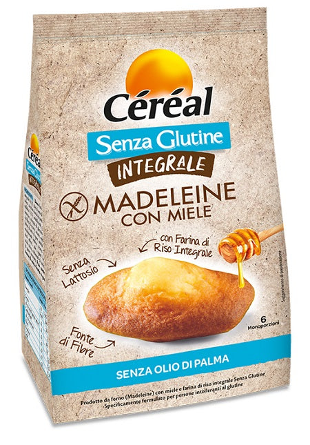 Gluten-free whole grain cereal madeleine with honey 170g