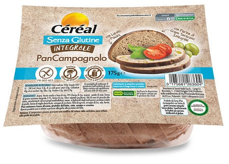 Gluten-free wholemeal cereal pan campagnolo 175 g