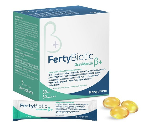 Fertybiotic embarazo beta+ 30 sticks + 30 cápsulas