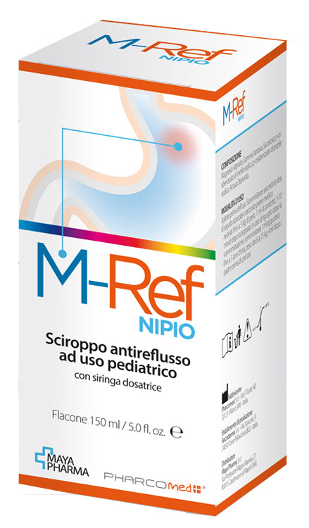 M-ref nipio sciroppo antireflusso ad uso pediatrico 150 ml con siringa dosatrice