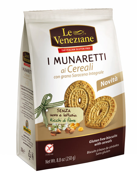 Venetian munaretti biscuits cereals whole buckwheat 250 g