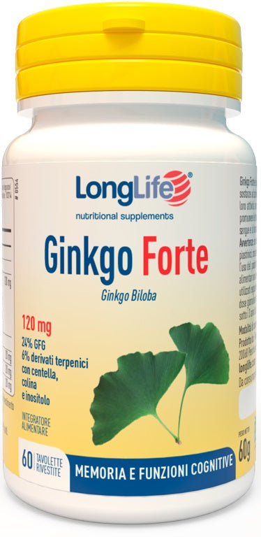 Longlife ginkgo forte 60 tablets