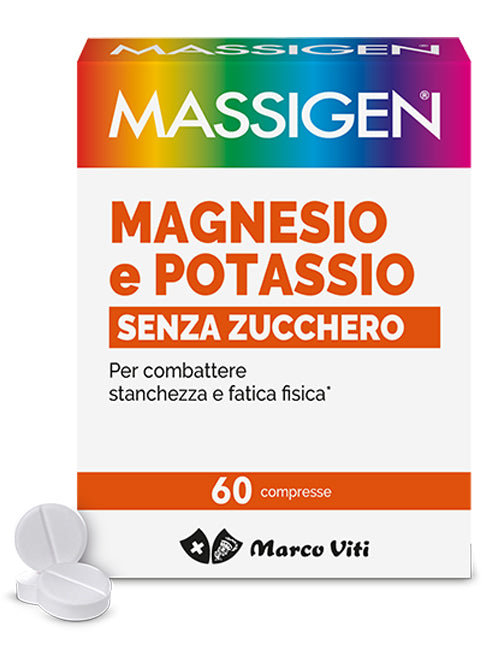 Massigen magnesio potasio sin azúcar 60 comprimidos