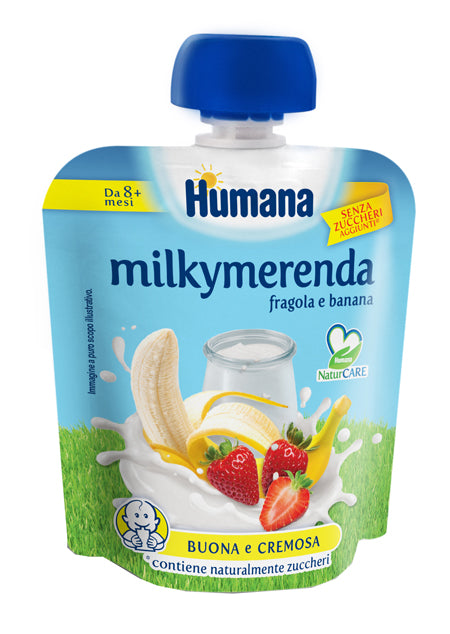 Milkymerenda strawberry banana 100 g