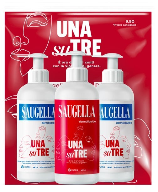 Saugella 1 su 3 bundle dermoliquido 3 x 200 ml