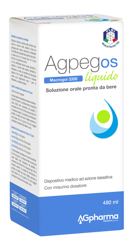 Agpeg os macrogol 3350 liquido 480 ml