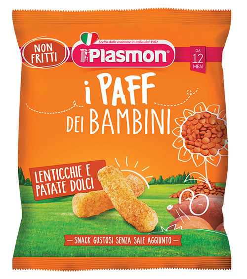 Plasmon snack seco paff lentejas-batata 15 g