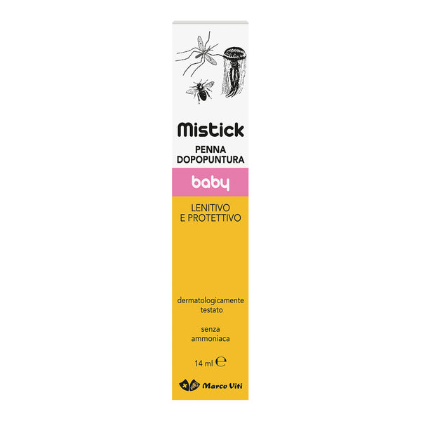 Mistick baby penna gel dopopuntura zanzare in tubo con astuccio