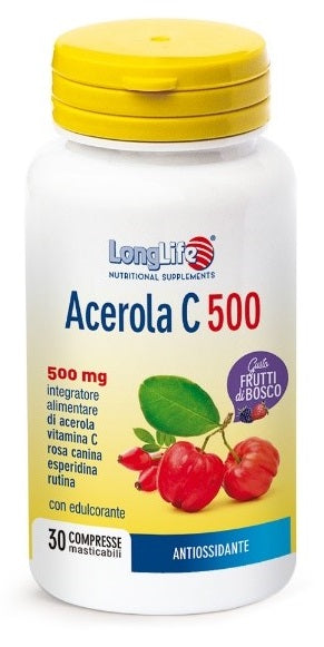 Longlife acerola c500 frutti di bosco 30 compresse