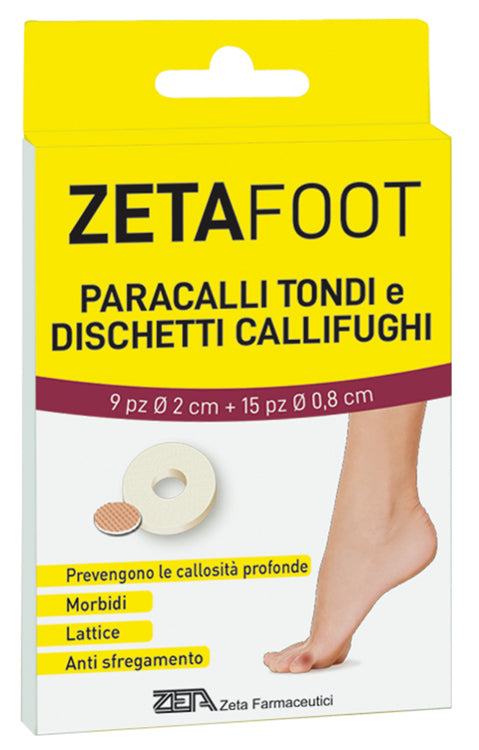 Almohadilla redonda Zetafoot 9 piezas + almohadilla calífuga 15 piezas