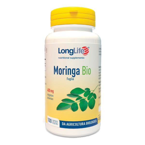 Longlife organic moringa 100 vegetable capsules