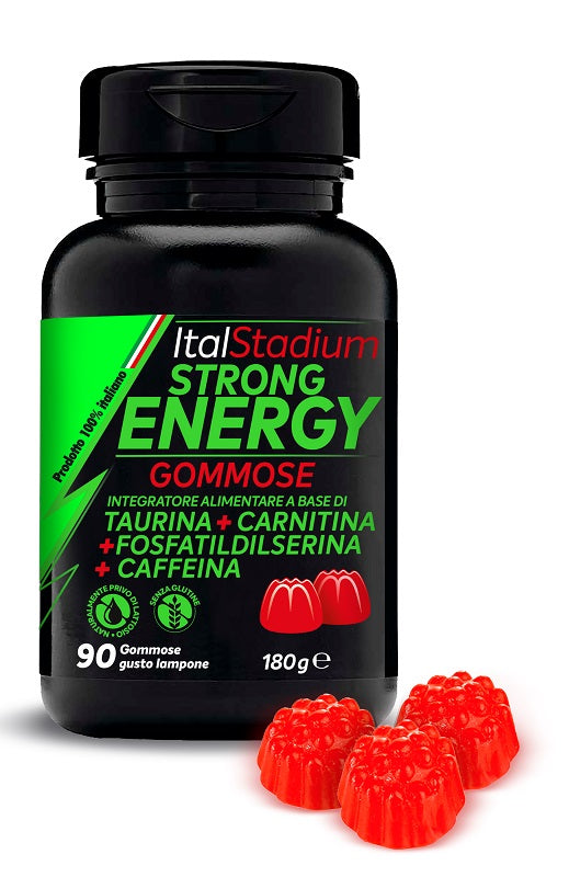 Italstadium strong energy raspberry 90 gummy