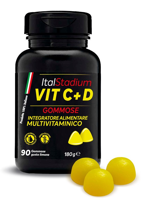 Italstadium vit c+d limone 90 gommose