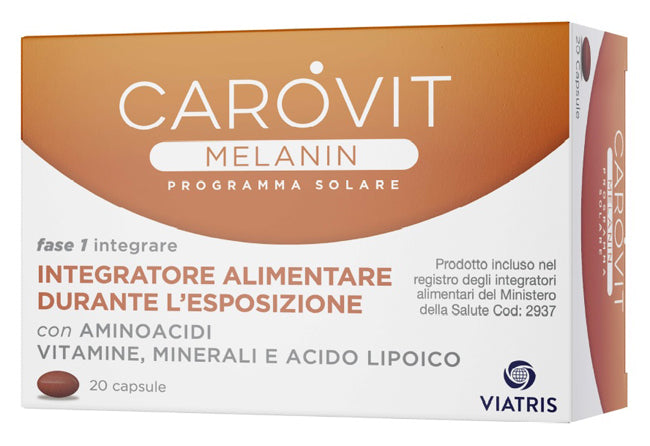 Carovit melanin programma solare 20 capsule