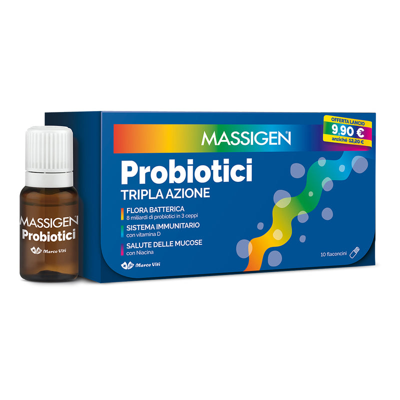 Massigen probiotics 10 vials x 8 ml