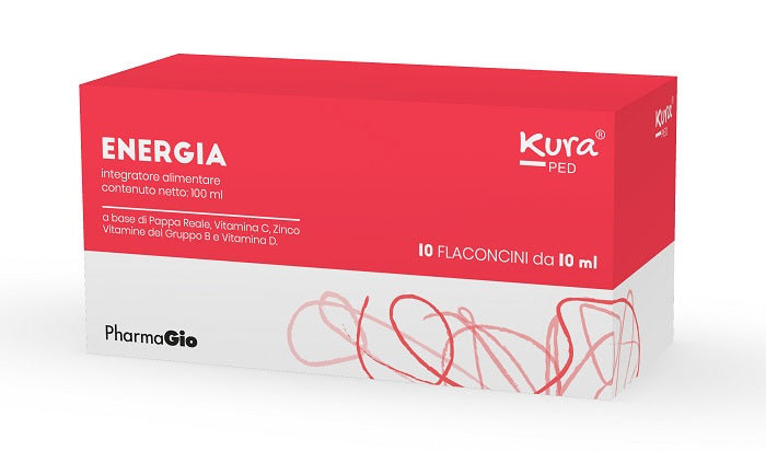 Kura ped energy 10 vials x 10 ml