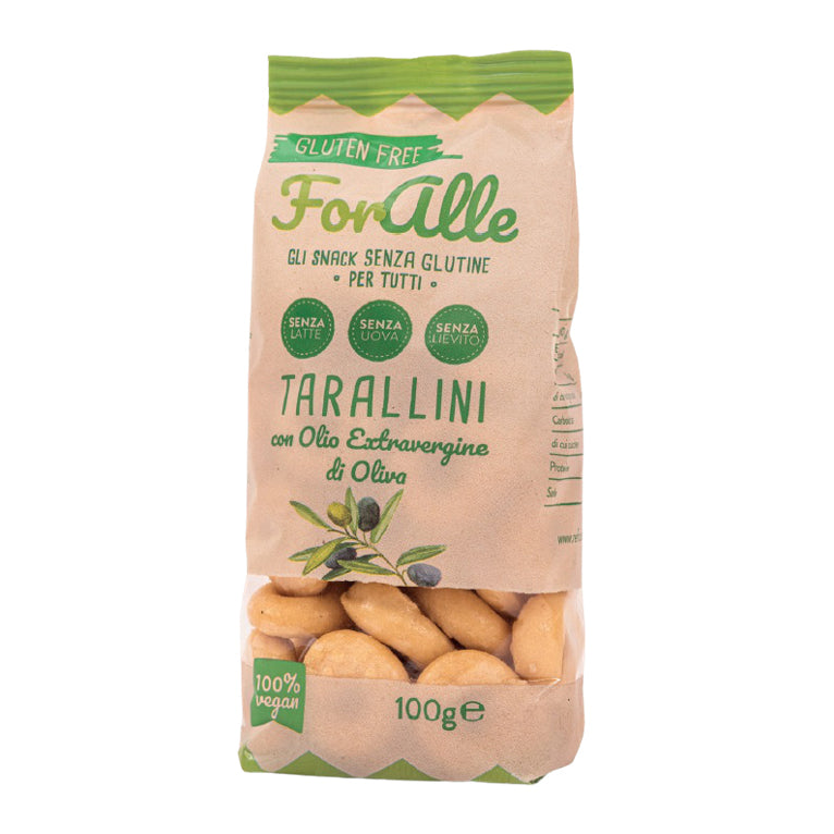 Foralle tarallini senza glutine con olio extra vergine d'oliva 100 g