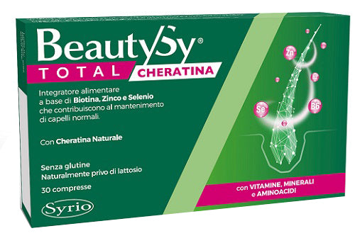 Beauty sy queratina total 30 comprimidos