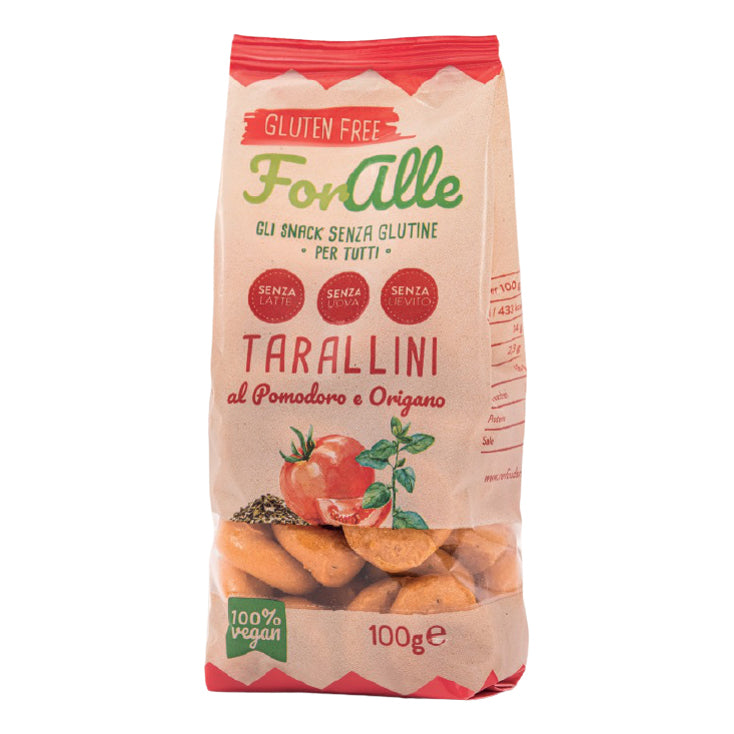 Foralle tarallini senza glutine pomodoro e origano 100 g