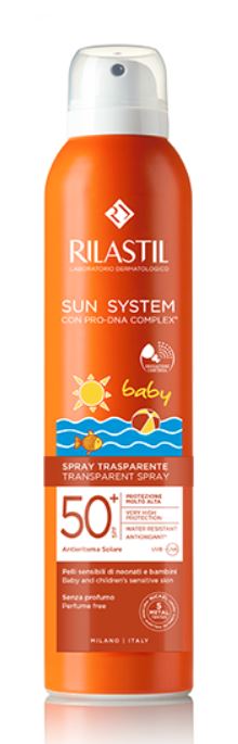 Rilastil sistema solar bebé spray transparente spf50+ 200 ml