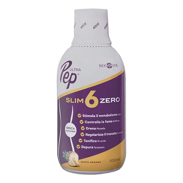 Ultra pep slim 6 zero ananas 500 ml biosline