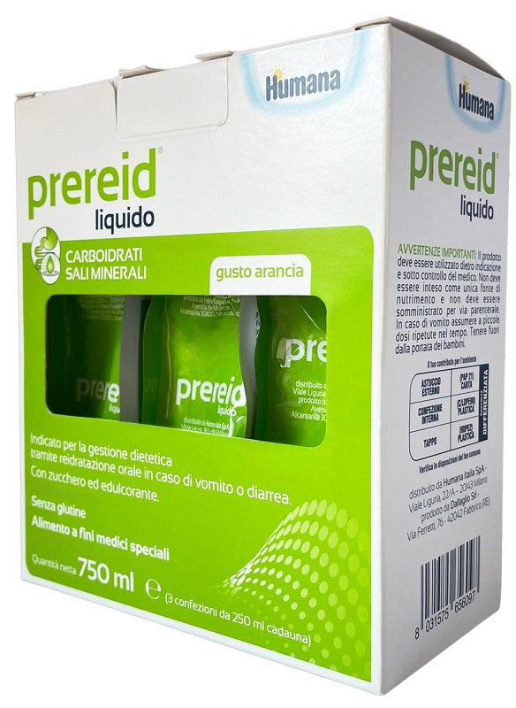 Prereid liquido 3 pezzi da 250 ml humana