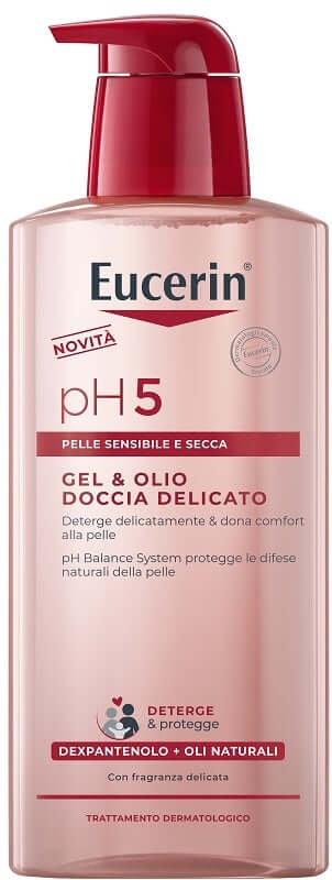 Eucerin gel & olio doccia delicato 400 ml