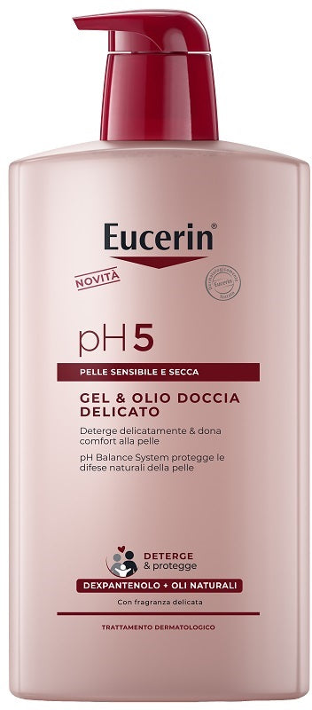 Eucerin gel & olio doccia delicato 1 litro